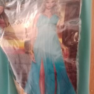 Aphrodite Women's XL 16/18 Ombre Blue Halloween Cosplay Dress